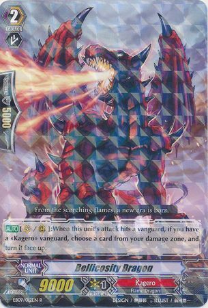 Bellicosity Dragon EB09 012EN Rare R Extra Booster 9 Divine Dragon Progression Singles Bellicosity Dragon EB09 012EN Rare R Extra Booster 9 Divine Dragon Progression Singles