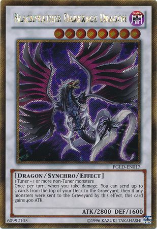 Blackfeather Darkrage Dragon PGLD EN017 Gold Secret Rare Unlimited Blackfeather Darkrage Dragon PGLD EN017 Gold Secret Rare Unlimited