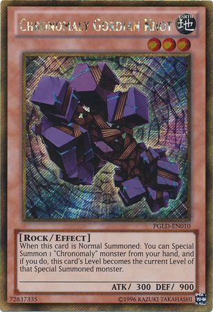 Chronomaly Gordian Knot PGLD EN010 Gold Secret Rare Unlimited Chronomaly Gordian Knot PGLD EN010 Gold Secret Rare Unlimited