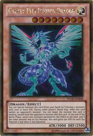 Galaxy Eyes Photon Dragon PGLD EN038 Gold Rare Unlimited Galaxy Eyes Photon Dragon PGLD EN038 Gold Rare Unlimited