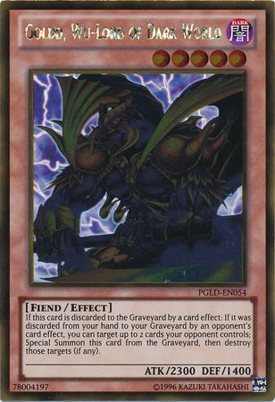 Goldd Wu Lord of Dark World PGLD EN054 Gold Rare Unlimited Goldd Wu Lord of Dark World PGLD EN054 Gold Rare Unlimited
