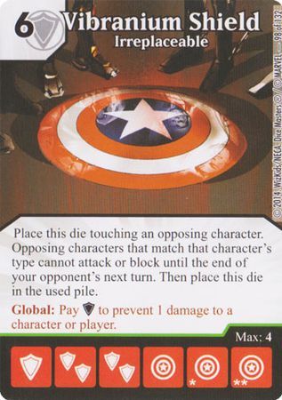 Vibranium Shield Irreplaceable 98 132 Uncommon Vibranium Shield Irreplaceable 98 132 Uncommon