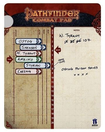 Pathfinder RPG Combat Pad Paizo PZO1000 3 Pathfinder Roleplaying Game Pathfinder RPG Combat Pad Paizo PZO1000 3 Pathfinder Roleplaying Game