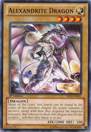 Alexandrite Dragon SDLI EN001 Common 1st Edition Alexandrite Dragon SDLI EN001 Common 1st Edition