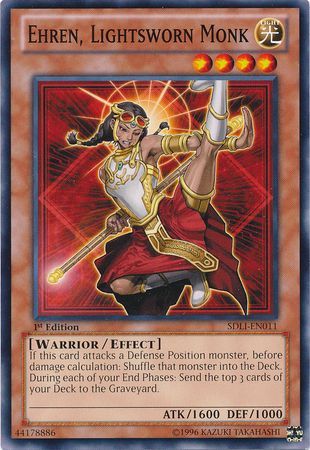 Ehren Lightsworn Monk SDLI EN011 Common 1st Edition Ehren Lightsworn Monk SDLI EN011 Common 1st Edition