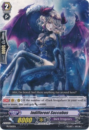 Indifferent Succubus PR 0110EN Promo Cardfight Vanguard Promos Indifferent Succubus PR 0110EN Promo Cardfight Vanguard Promos
