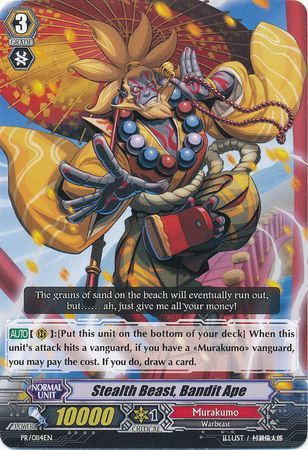 Stealth Beast Bandit Ape PR 0114EN Promo Cardfight Vanguard Promos Stealth Beast Bandit Ape PR 0114EN Promo Cardfight Vanguard Promos