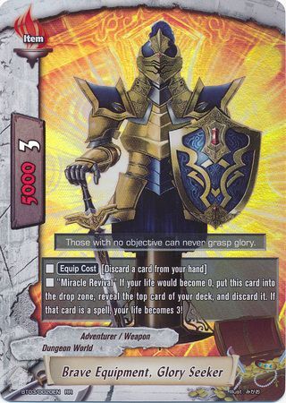 Brave Equipment Glory Seeker BT03 0020EN Double Rare RR FCBF Vol 3 Drum s Adventure Brave Equipment Glory Seeker BT03 0020EN Double Rare RR FCBF Vol 3 Drum s Adventure