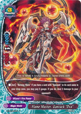 Flame Master Ganzack Dva BT03 0052EN Uncommon UC FCBF Vol 3 Drum s Adventure Flame Master Ganzack Dva BT03 0052EN Uncommon UC FCBF Vol 3 Drum s Adventure