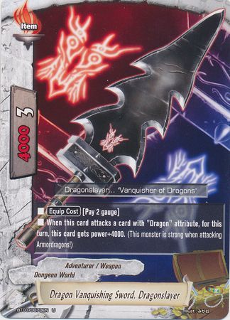 Dragon Vanquishing Sword Dragonslayer BT03 0070EN Uncommon UC FCBF Vol 3 Drum s Adventure Dragon Vanquishing Sword Dragonslayer BT03 0070EN Uncommon UC FCBF Vol 3 Drum s Adventure