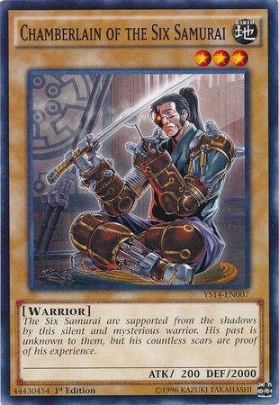 Chamberlain of the Six Samurai YS14 EN007 Common 1st Edition Chamberlain of the Six Samurai YS14 EN007 Common 1st Edition