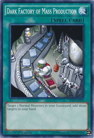 Dark Factory of Mass Production YS14 EN029 Common 1st Edition Starter Deck Super Starter Space Time Showdown YS14 Dark Factory of Mass Production YS14 EN029 Common 1st Edition Starter Deck Super Starter Space Time Showdown YS14