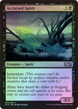 Accursed Spirit Foil 085 269 Magic 2015 M15 Foil Singles Accursed Spirit Foil 085 269 Magic 2015 M15 Foil Singles