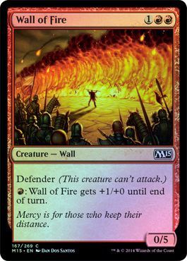Wall of Fire Foil 167 269 Magic 2015 M15 Foil Singles Wall of Fire Foil 167 269 Magic 2015 M15 Foil Singles