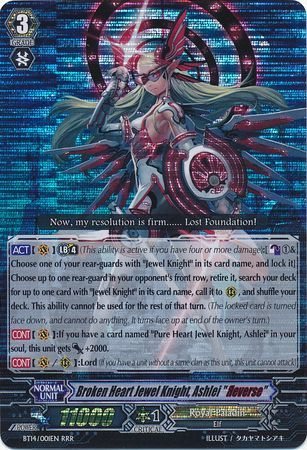 Broken Heart Jewel Knight Ashlei Reverse BT14 001EN Triple Rare RRR Broken Heart Jewel Knight Ashlei Reverse BT14 001EN Triple Rare RRR