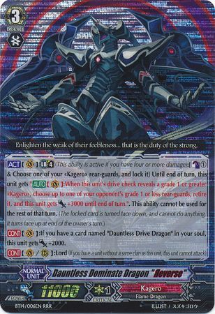 Dauntless Dominate Dragon Reverse BT14 006EN Triple Rare RRR Dauntless Dominate Dragon Reverse BT14 006EN Triple Rare RRR