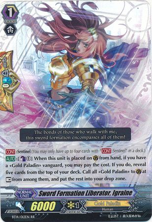 Sword Formation Liberator Igraine BT14 012EN Double Rare RR Sword Formation Liberator Igraine BT14 012EN Double Rare RR