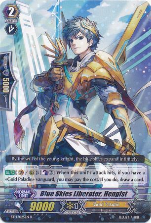 Blue Skies Liberator Hengist BT14 025EN Rare R Vol 14 Brilliant Strike Singles Blue Skies Liberator Hengist BT14 025EN Rare R Vol 14 Brilliant Strike Singles
