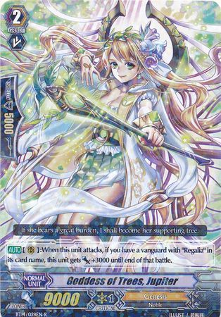 Goddess of Trees Jupiter BT14 028EN Rare R Goddess of Trees Jupiter BT14 028EN Rare R