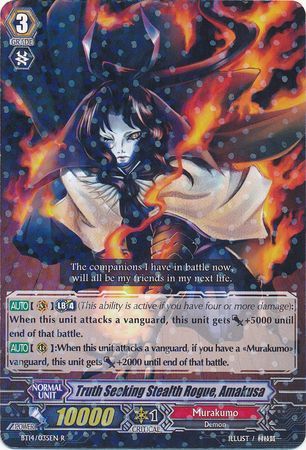 Truth Seeking Stealth Rogue Amakusa BT14 035EN Rare R Truth Seeking Stealth Rogue Amakusa BT14 035EN Rare R