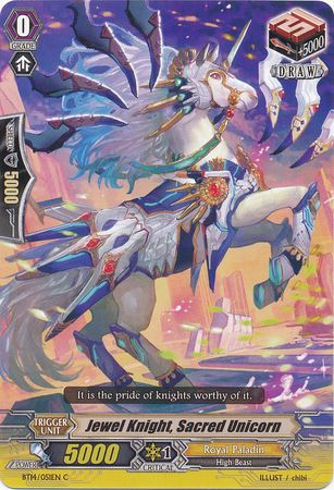 Jewel Knight Sacred Unicorn BT14 051EN Common C Jewel Knight Sacred Unicorn BT14 051EN Common C