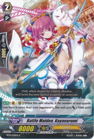 Battle Maiden Kayanarumi BT14 070EN Common C Battle Maiden Kayanarumi BT14 070EN Common C