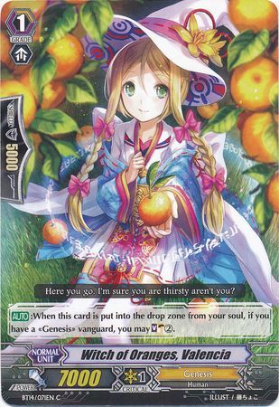 Witch of Oranges Valencia BT14 071EN Common C Vol 14 Brilliant Strike Singles Witch of Oranges Valencia BT14 071EN Common C Vol 14 Brilliant Strike Singles