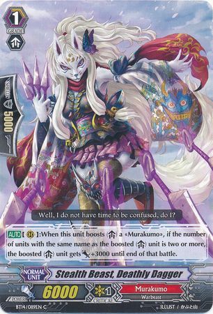 Stealth Beast Deathly Dagger BT14 089EN Common C Stealth Beast Deathly Dagger BT14 089EN Common C