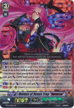 Maiden of Venus Trap Reverse BT14 S12EN Special Parallel SP Vol 14 Brilliant Strike Singles Maiden of Venus Trap Reverse BT14 S12EN Special Parallel SP Vol 14 Brilliant Strike Singles