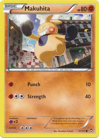 Makuhita 51 111 Common XY Furious Fists Singles Makuhita 51 111 Common XY Furious Fists Singles