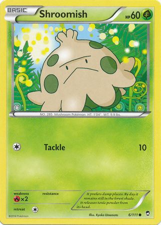 Shroomish 6 111 Common XY Furious Fists Singles Shroomish 6 111 Common XY Furious Fists Singles
