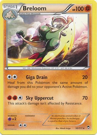 Breloom 50 111 Rare XY Furious Fists Singles Breloom 50 111 Rare XY Furious Fists Singles