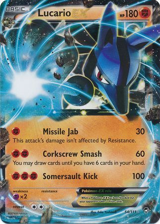 M Lucario EX - Furious Fists #113 Pokemon Card