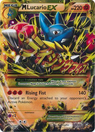  Pokemon - Mega-Lucario-EX (113/111) - XY Furious Fists - Holo :  Toys & Games