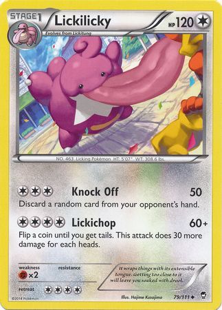 Lickilicky 79 111 Uncommon XY Furious Fists Singles Lickilicky 79 111 Uncommon XY Furious Fists Singles