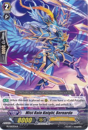 Mist Rain Knight Bernardo PR 0103EN B Promo Cardfight Vanguard Promos Mist Rain Knight Bernardo PR 0103EN B Promo Cardfight Vanguard Promos