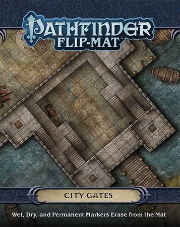 Flip Mat City Gates Pathfinder RPG PZO30060 Pathfinder Roleplaying Game Flip Mat City Gates Pathfinder RPG PZO30060 Pathfinder Roleplaying Game