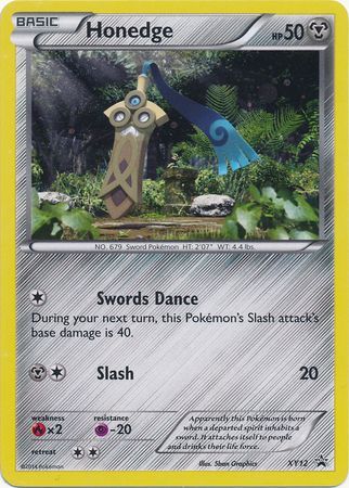 Honedge XY12 Holo Promo Pokemon XY Promos Honedge XY12 Holo Promo Pokemon XY Promos