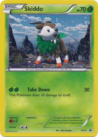 4x Pokemon XY Skiddo 18/146 Common Card