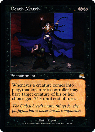 Death Match Onslaught Singles Death Match Onslaught Singles