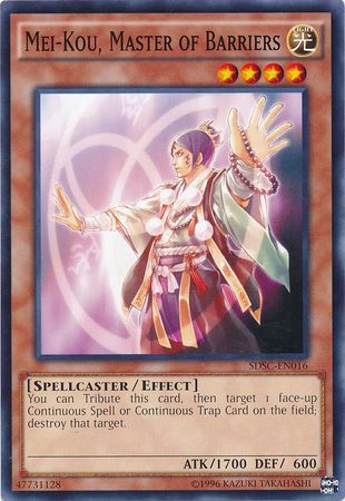 Mei Kou Master of Barriers SDSC EN016 Common Unlimited Structure Deck Spellcaster s Command Unlimited Singles Mei Kou Master of Barriers SDSC EN016 Common Unlimited Structure Deck Spellcaster s Command Unlimited Singles