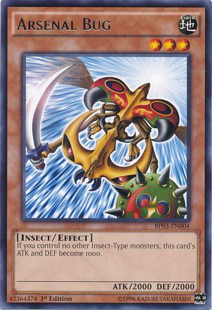 Arsenal Bug BP03 EN004 Rare 1st Edition Arsenal Bug BP03 EN004 Rare 1st Edition