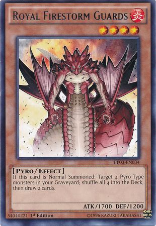Royal Firestorm Guards BP03 EN034 Rare 1st Edition Royal Firestorm Guards BP03 EN034 Rare 1st Edition