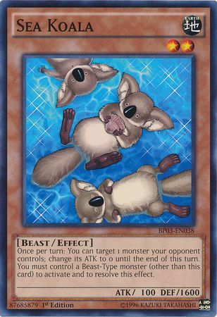 Sea Koala BP03 EN038 Common 1st Edition Battle Pack 3 Monster League 1st Edition Singles Sea Koala BP03 EN038 Common 1st Edition Battle Pack 3 Monster League 1st Edition Singles