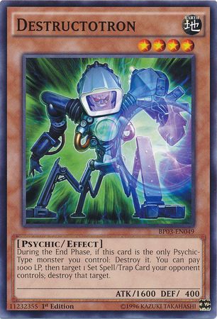 Destructotron BP03 EN049 Common 1st Edition Battle Pack 3 Monster League 1st Edition Singles Destructotron BP03 EN049 Common 1st Edition Battle Pack 3 Monster League 1st Edition Singles
