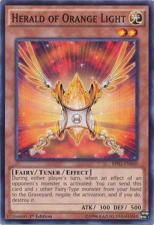 Herald of Orange Light BP03 EN050 Common 1st Edition Herald of Orange Light BP03 EN050 Common 1st Edition