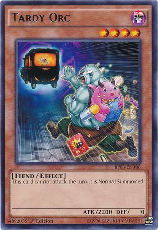 Tardy Orc BP03 EN096 Rare 1st Edition Battle Pack 3 Monster League 1st Edition Singles Tardy Orc BP03 EN096 Rare 1st Edition Battle Pack 3 Monster League 1st Edition Singles