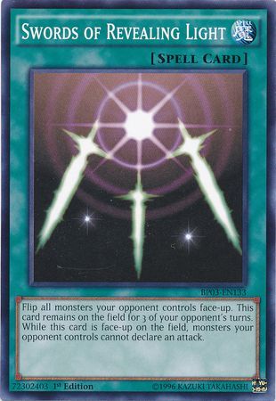 Swords of Revealing Light BP03 EN133 Common 1st Edition Battle Pack 3 Monster League 1st Edition Singles Swords of Revealing Light BP03 EN133 Common 1st Edition Battle Pack 3 Monster League 1st Edition Singles