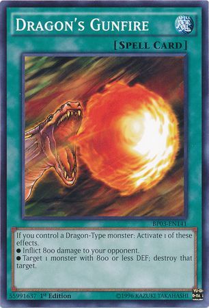 Dragon s Gunfire BP03 EN141 Common 1st Edition Battle Pack 3 Monster League 1st Edition Singles Dragon s Gunfire BP03 EN141 Common 1st Edition Battle Pack 3 Monster League 1st Edition Singles