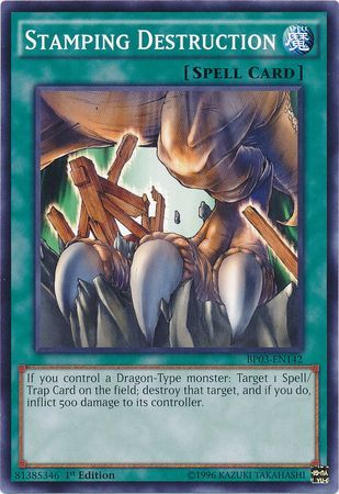 Stamping Destruction BP03 EN142 Common 1st Edition Battle Pack 3 Monster League 1st Edition Singles Stamping Destruction BP03 EN142 Common 1st Edition Battle Pack 3 Monster League 1st Edition Singles